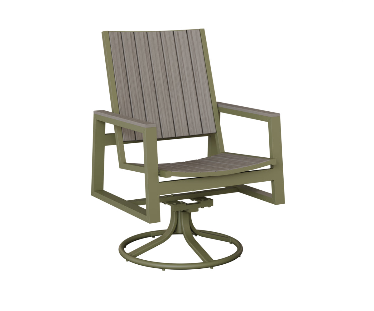 Berlin Gardens Vida Poly Swivel Rocker Dining Chair