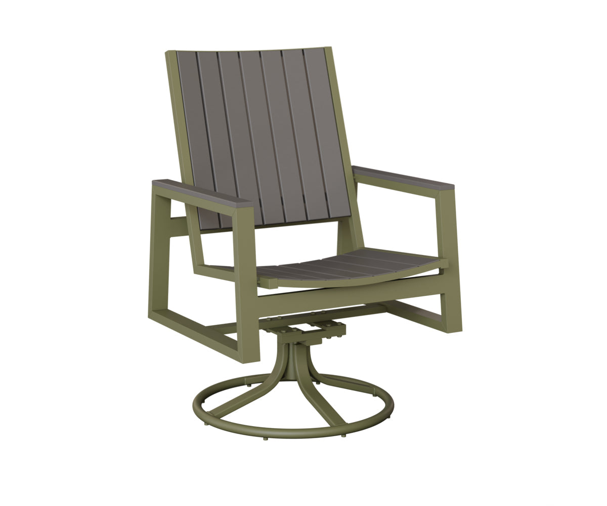 Berlin Gardens Vida Poly Swivel Rocker Dining Chair