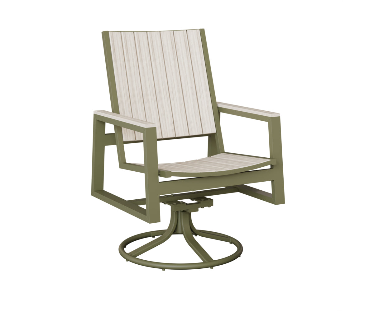 Berlin Gardens Vida Poly Swivel Rocker Dining Chair