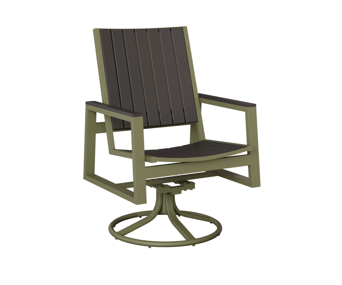 Berlin Gardens Vida Poly Swivel Rocker Dining Chair