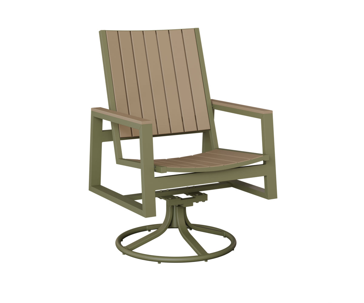 Berlin Gardens Vida Poly Swivel Rocker Dining Chair