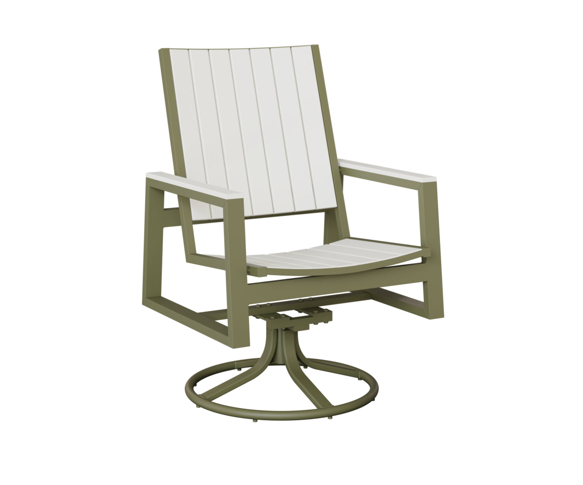 Berlin Gardens Vida Poly Swivel Rocker Dining Chair