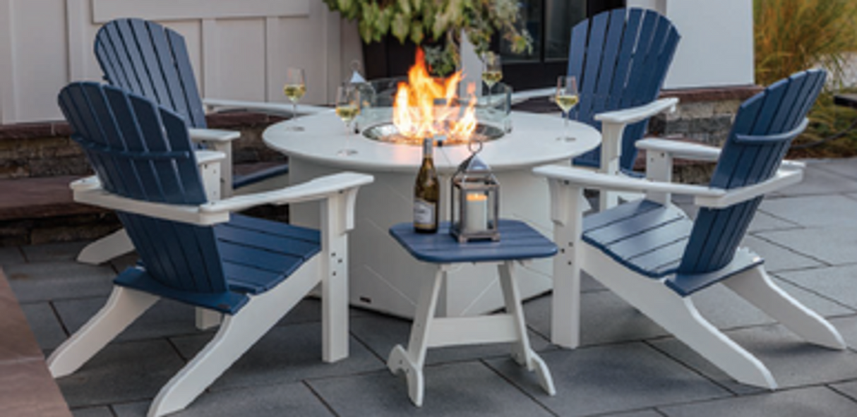 Seaside Casual 6 Piece Adirondack Shellback Collection 01 - SC6PDSASC-52