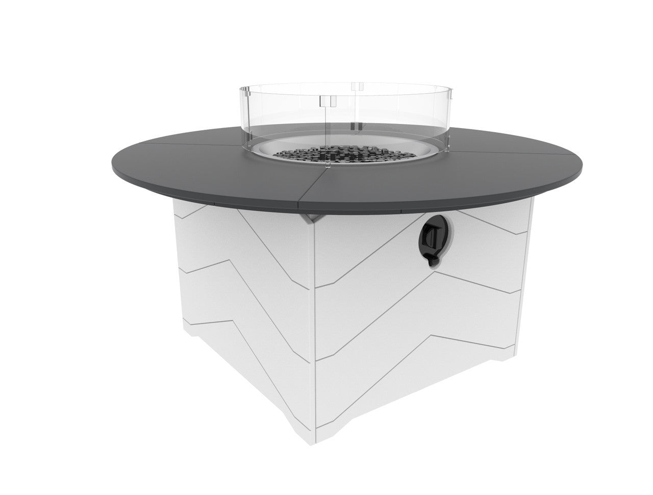 Seaside Casual Aura 50" Round Fire Table - SC-901