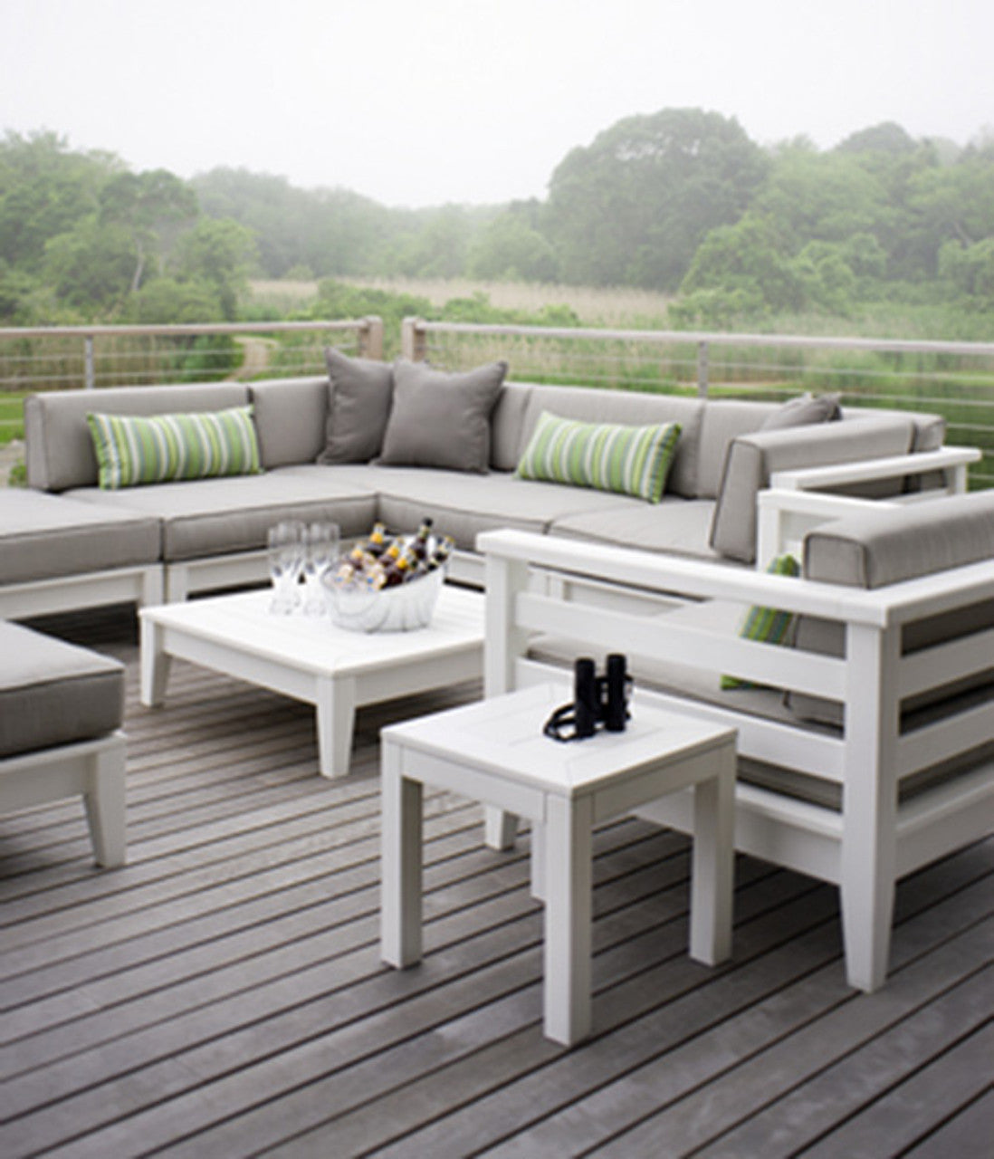 Seaside Casual Cambridge Sectional Armless - SC-002 5