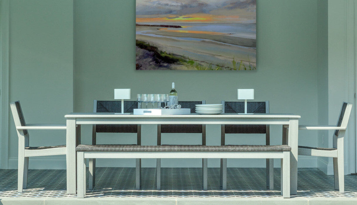 Seaside Casual Greenwich 80" Dining Bench Slatted - SC-611S 1