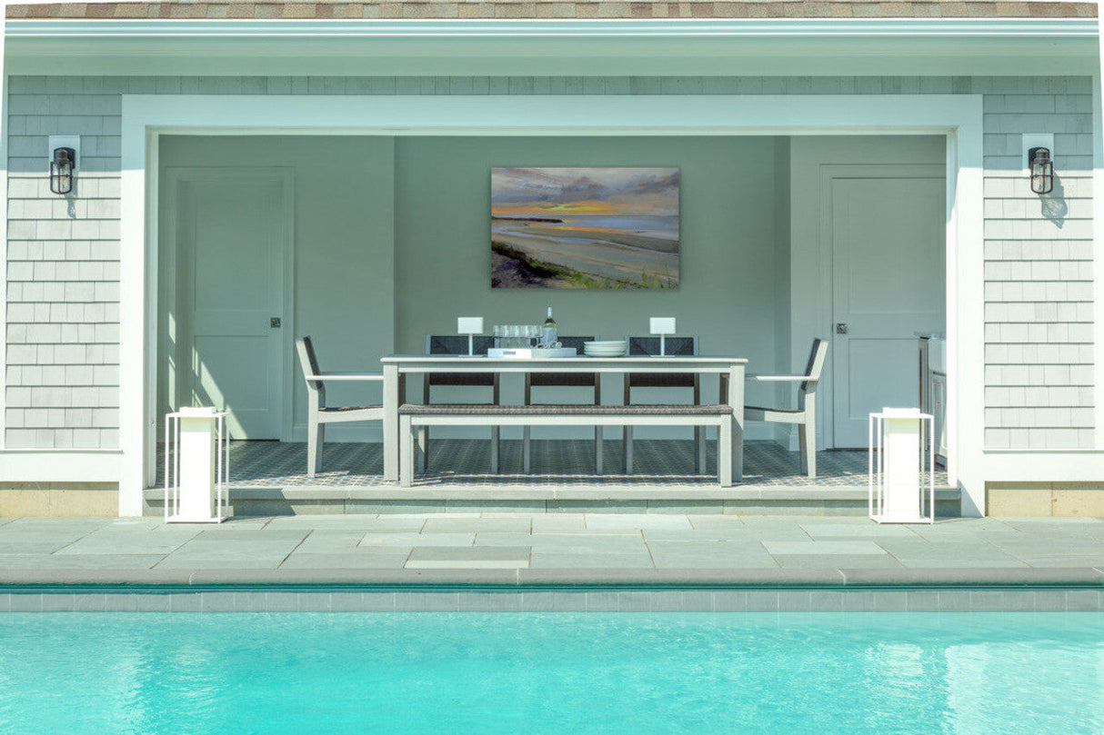 Seaside Casual Greenwich 80" Dining Bench Woven - SC-611W 2