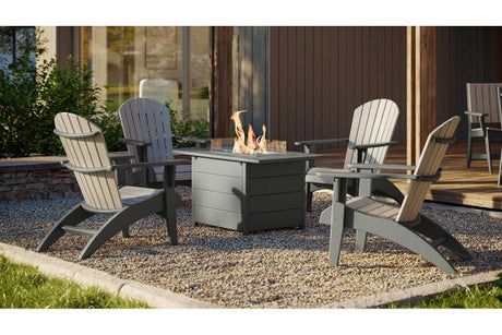 Artifex Classic Raised Adirondack Chair Set with Firetable