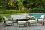 FREE Blaze Firepit With Purchase Of Seaside Casual 11 Piece Deep Seating Set