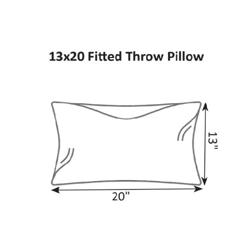 Berlin Gardens 13" x 20 Throw Pillow Fitted Feather