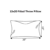 Berlin Gardens 13" x 20 Throw Pillow Fitted Feather