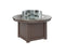 Berlin Gardens Donoma 44" Round Fire Pit with Hammered Top