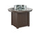 Berlin Gardens Donoma 44" Round Fire Table Dining with Hammered Top