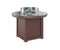 Berlin Gardens Donoma 44" Round Fire Table Dining with Hammered Top