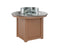 Berlin Gardens Donoma 44" Round Fire Table Dining with Hammered Top