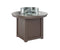 Berlin Gardens Donoma 44" Round Fire Table Dining with Hammered Top