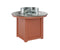 Berlin Gardens Donoma 44" Round Fire Table Dining with Hammered Top