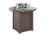 Berlin Gardens Donoma 44" Round Fire Table Counter with Hammered Top