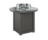Berlin Gardens Donoma 44" Round Fire Table Counter with Hammered Top