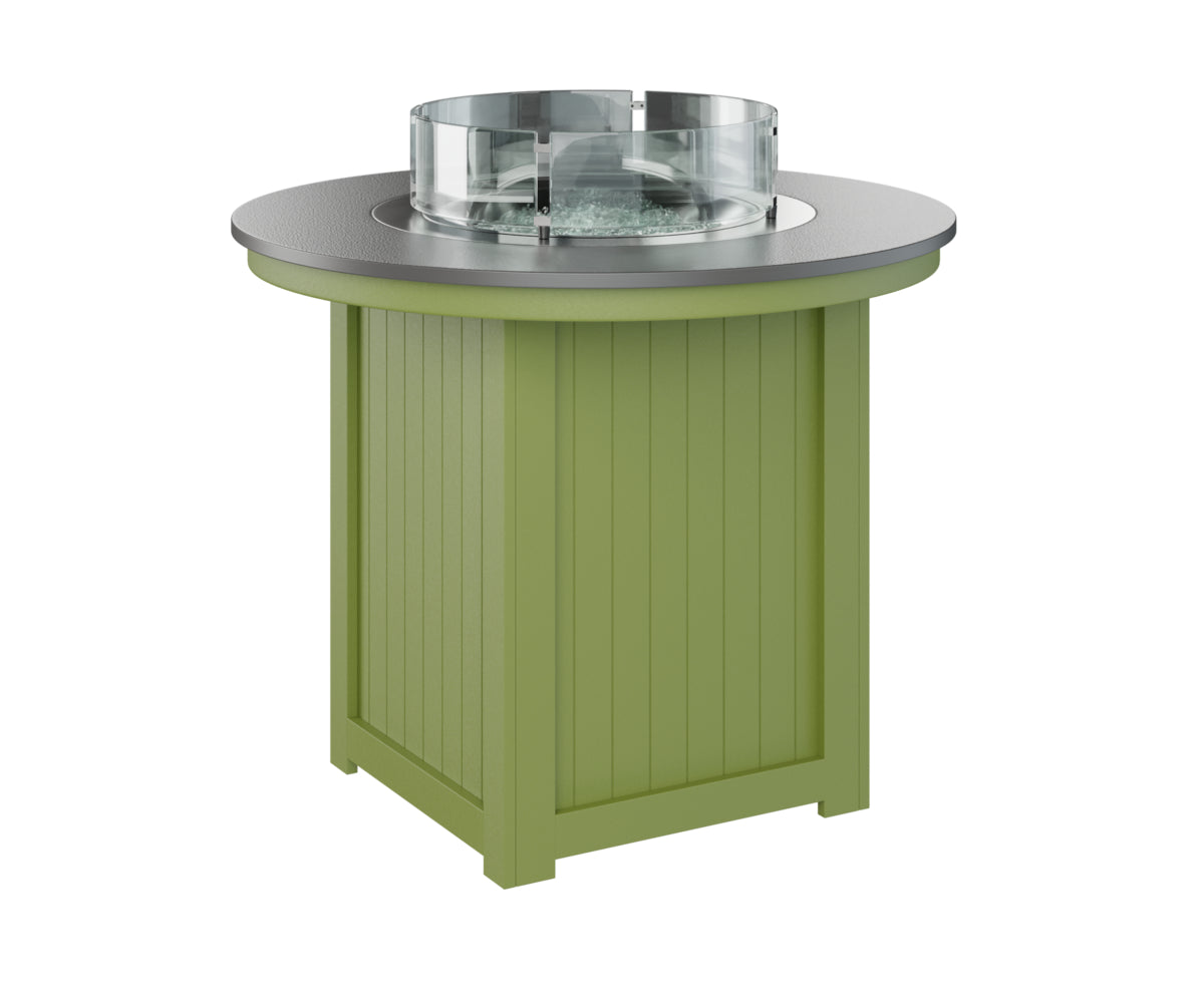 Berlin Gardens Donoma 44" Round Fire Table Counter with Hammered Top