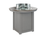 Berlin Gardens Donoma 44" Round Fire Table Counter with Hammered Top
