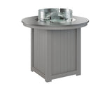 Berlin Gardens Donoma 44" Round Fire Table Counter with Hammered Top