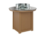 Berlin Gardens Donoma 44" Round Fire Table Counter with Hammered Top