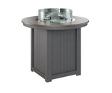 Berlin Gardens Donoma 44" Round Fire Table Counter with Hammered Top