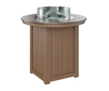 Berlin Gardens Donoma 44" Round Fire Table Bar with Hammered Top