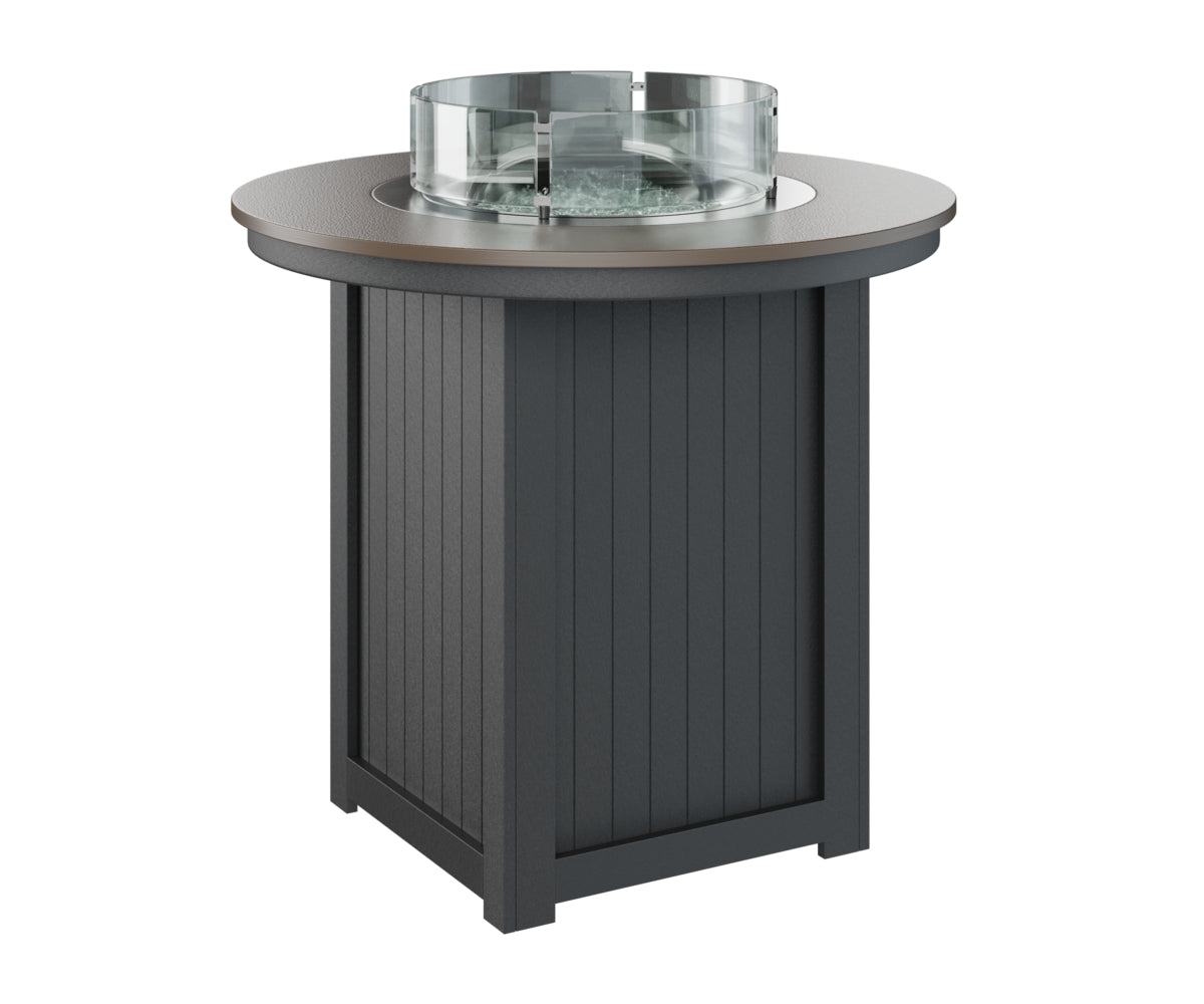 Berlin Gardens Donoma 44" Round Fire Table Bar with Hammered Top