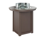 Berlin Gardens Donoma 44" Round Fire Table Bar with Hammered Top