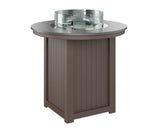Berlin Gardens Donoma 44" Round Fire Table Bar with Hammered Top