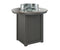 Berlin Gardens Donoma 44" Round Fire Table Bar with Hammered Top