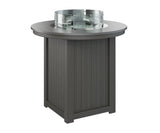 Berlin Gardens Donoma 44" Round Fire Table Bar with Hammered Top