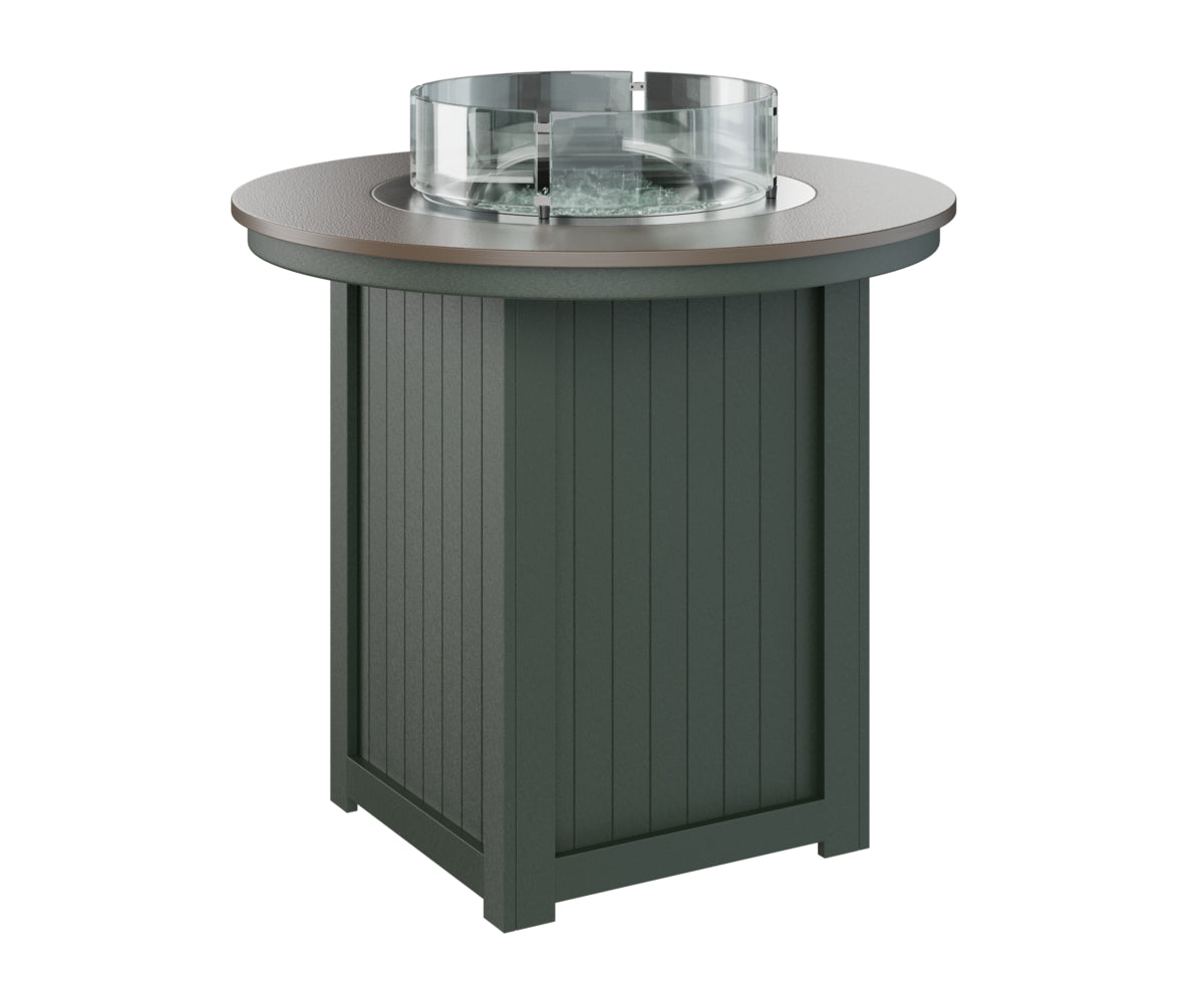 Berlin Gardens Donoma 44" Round Fire Table Bar with Hammered Top