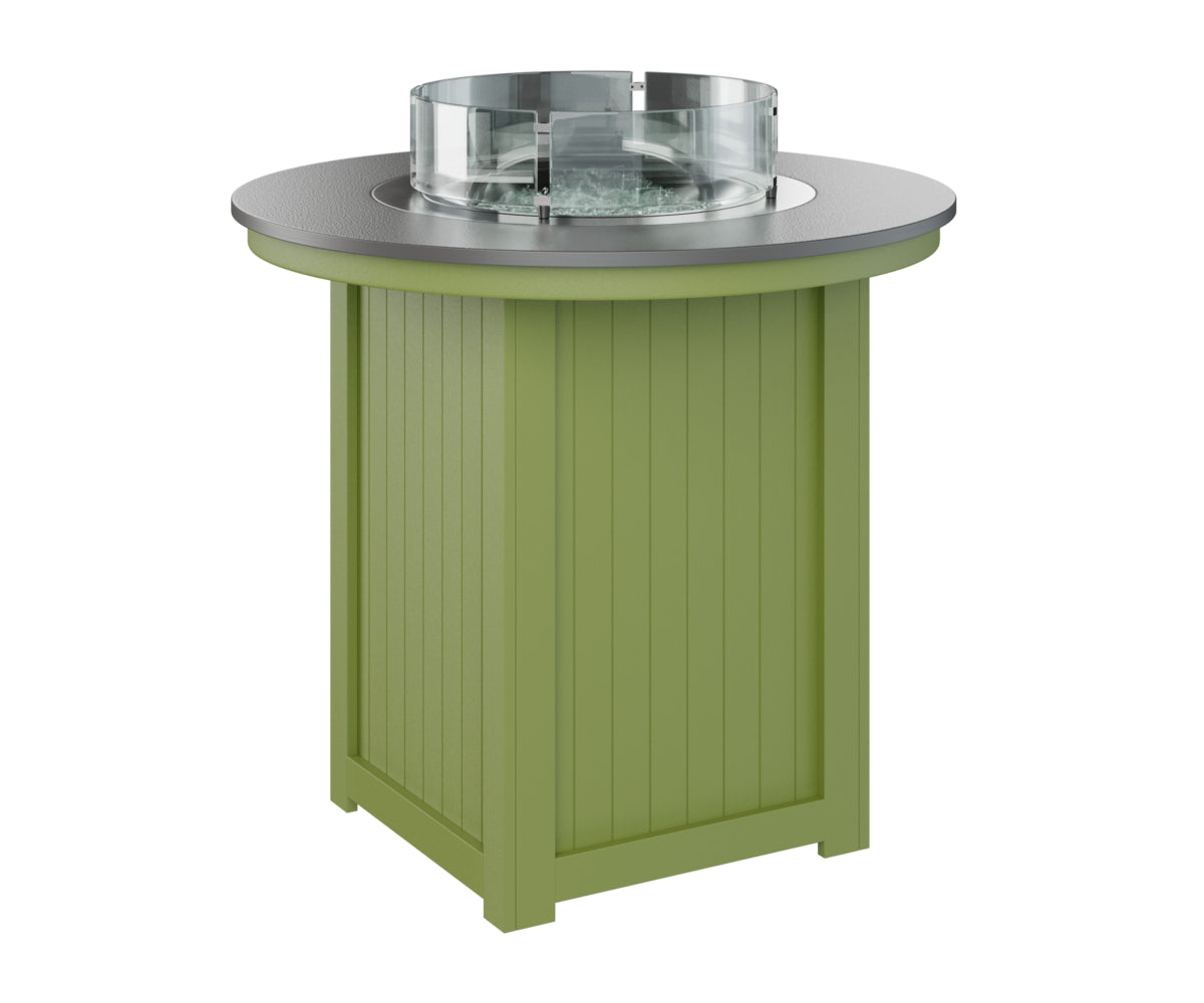 Berlin Gardens Donoma 44" Round Fire Table Bar with Hammered Top