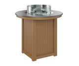 Berlin Gardens Donoma 44" Round Fire Table Bar with Hammered Top