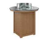 Berlin Gardens Donoma 44" Round Fire Table Bar with Hammered Top
