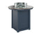 Berlin Gardens Donoma 44" Round Fire Table Bar with Hammered Top
