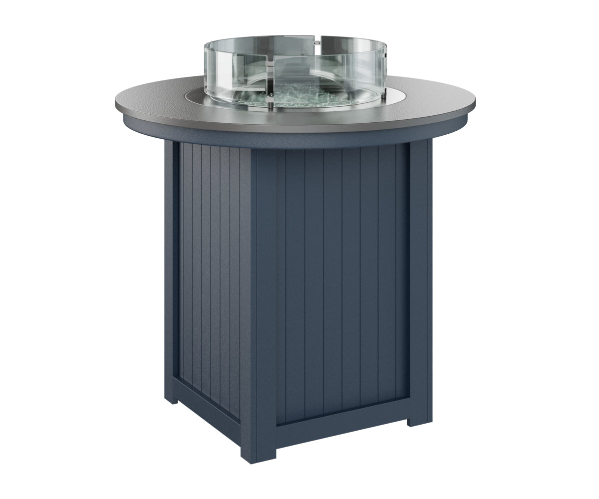 Berlin Gardens Donoma 44" Round Fire Table Bar with Hammered Top