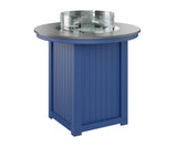 Berlin Gardens Donoma 44" Round Fire Table Bar with Hammered Top