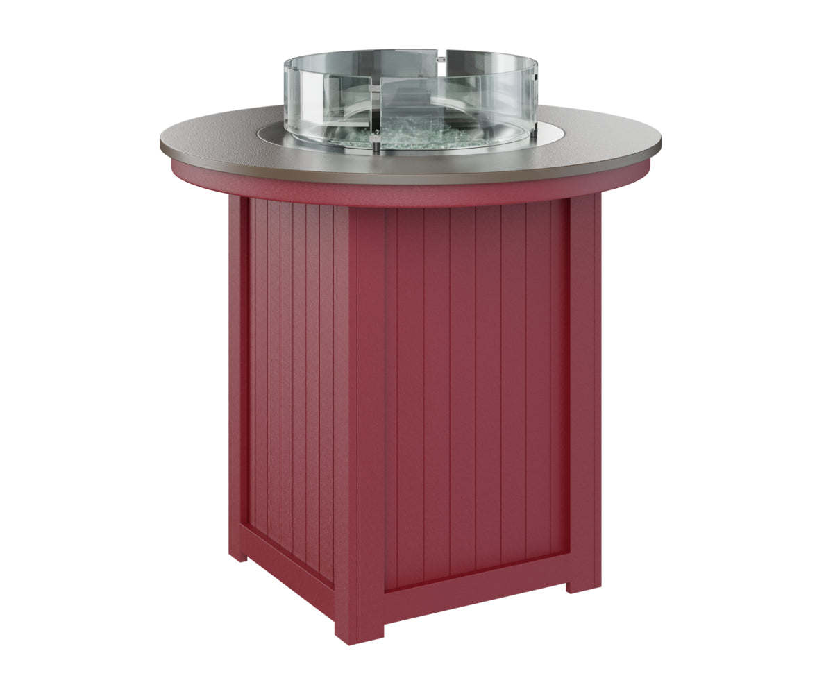 Berlin Gardens Donoma 44" Round Fire Table Bar with Hammered Top