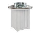 Berlin Gardens Donoma 44" Round Fire Table Bar with Hammered Top