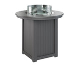 Berlin Gardens Donoma 44" Round Fire Table Bar with Hammered Top
