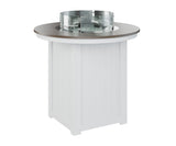 Berlin Gardens Donoma 44" Round Fire Table Bar with Hammered Top