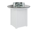 Berlin Gardens Donoma 44" Round Fire Table Bar with Hammered Top