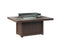 Berlin Gardens Donoma 42" x 54" Rectangular Fire Pit with Hammered Top