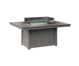 Berlin Gardens Donoma 42" x 54" Rectangular Fire Pit with Hammered Top