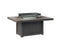 Berlin Gardens Donoma 42" x 54" Rectangular Fire Pit with Hammered Top