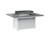 Berlin Gardens Donoma 42" x 54" Rectangular Fire Pit with Hammered Top
